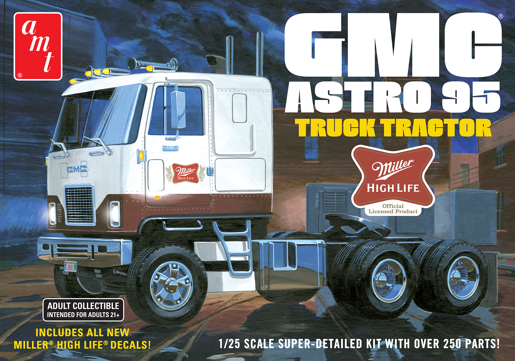 GMC Astro 95 Semi Tractor Miller Beer - 1:25
