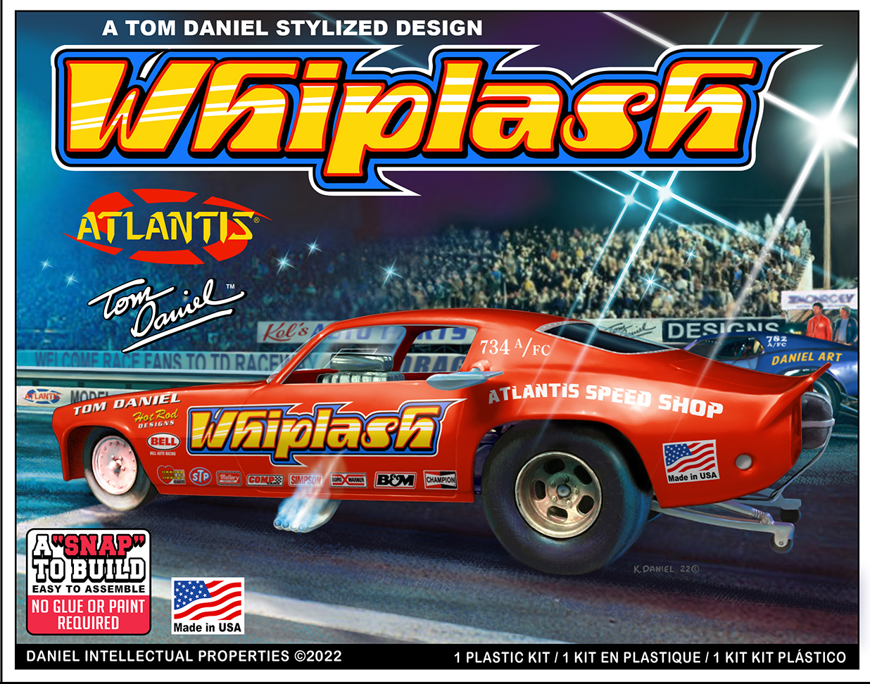Snap Tom Daniel Whiplash Camaro Funny Car - 1:32