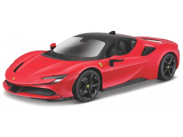 Ferrari SF90 Stradale Rood/Zwart - 1:18