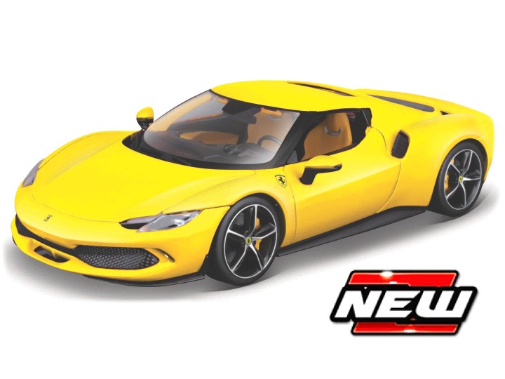 Ferrari 296 GTB 2023 Geel - 1:18