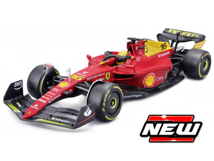 Ferrari F1-75 No.16 Monza Livery 75th Anniversary 2022 C. Leclerc - 1:18