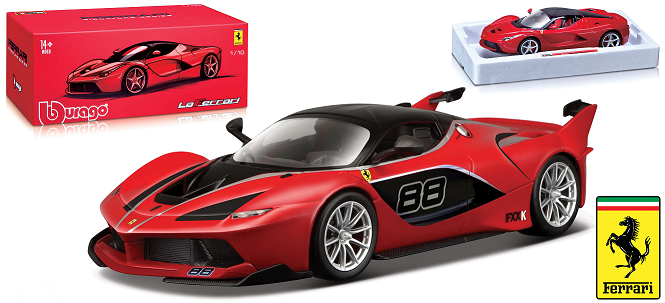 Ferrari FXX-K No.88 Rood/Zwart Signature Series - 1:18