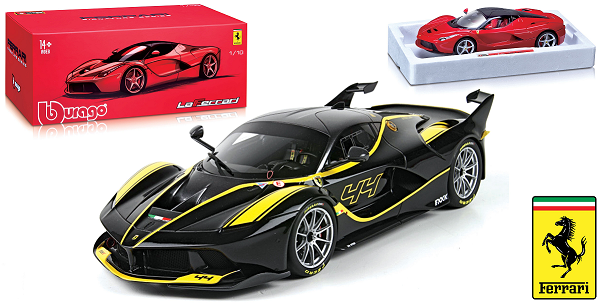 Ferrari FXX-K No.44 Zwart/Geel Signature Series - 1:18
