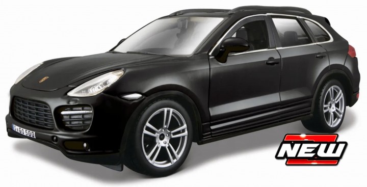 Porsche Cayenne Turbo Zwart - 1:24