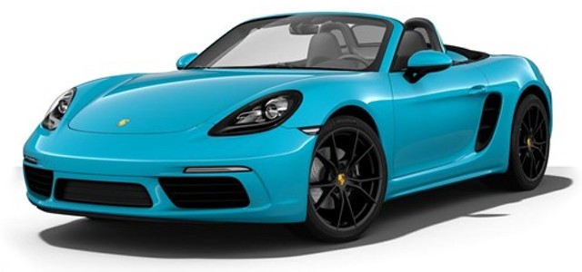 Porsche 718 Boxster Licht Blauw