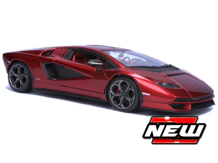 Lamborghini Countach LPI 800-4 Rood Metallic - 1:24