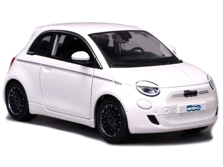 Fiat 500e Wit - 1:24