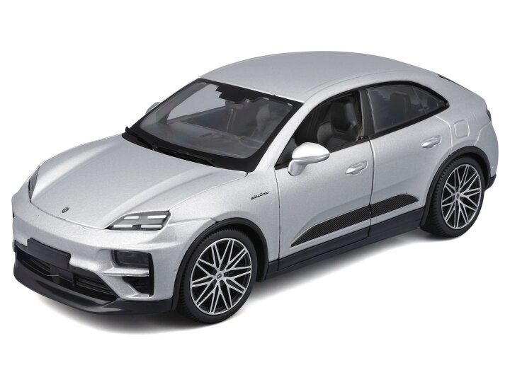 Porsche Macan 4 Electric 2024 Zilver - 1:24