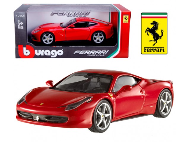 Ferrari 458 Italia Rood - 1:24