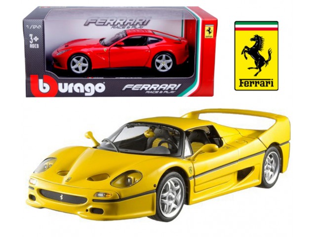 Ferrari F50 Geel - 1:24