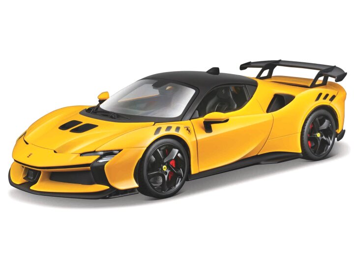 Ferrari SF90 XX Stradale Geel/Zwart - 1:24