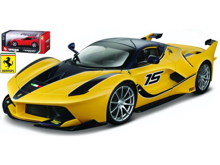 Ferrari FXX-K No.15 Geel/Wit - 1:24