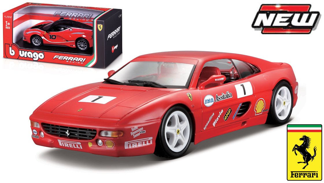 Ferrari F355 Challenge Rood No.1 - 1:24