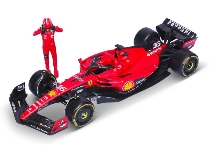 Ferrari SF-23 F1 No.16 2023 C. Leclerc with driver - 1:24