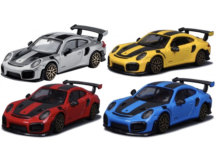 Porsche 911 GT2 RS Set 4 stuks - 1:43