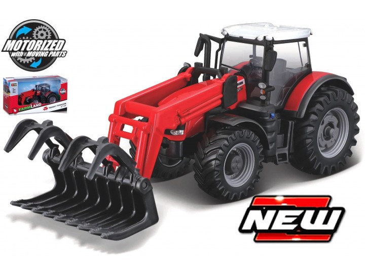 Massey Ferguson 8740S + Frontloader Balegrap - 10cm