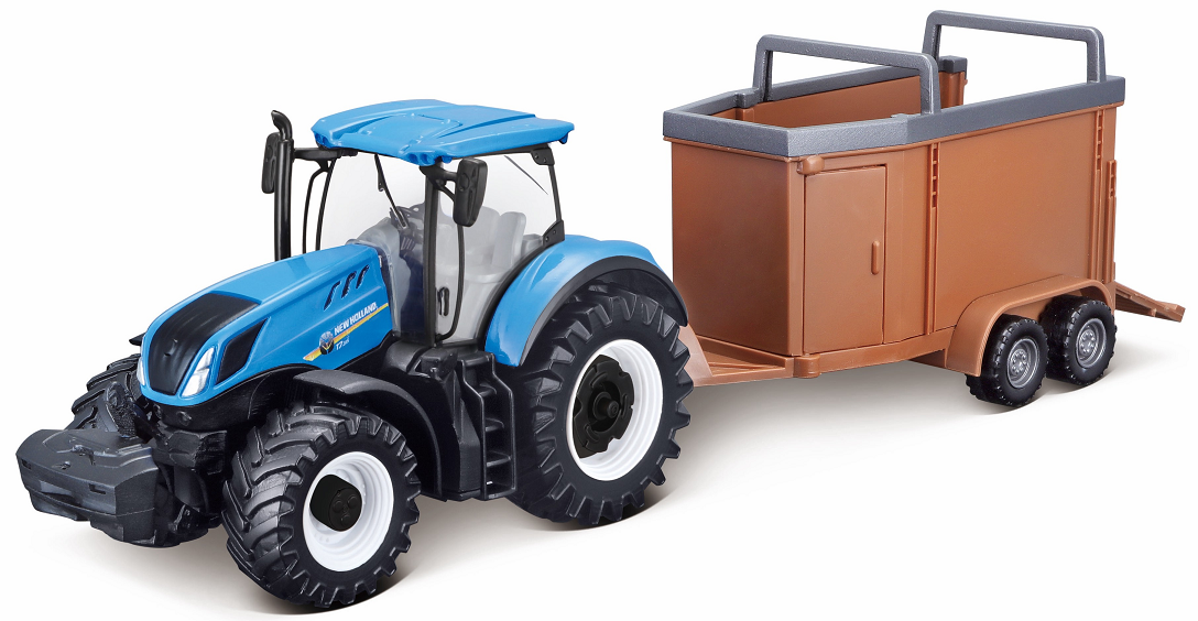 New Holland T7.315 with Livestock trailer