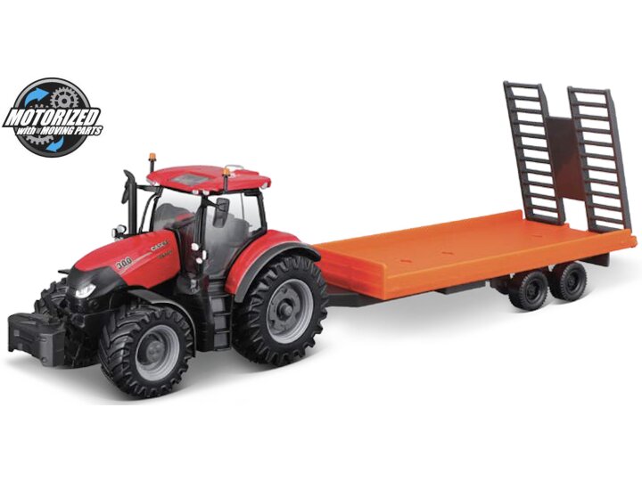 Case IH Optum CVX300 met trailer
