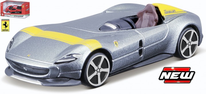 Ferrari Monza SP1 Zilver/Geel - 1:43