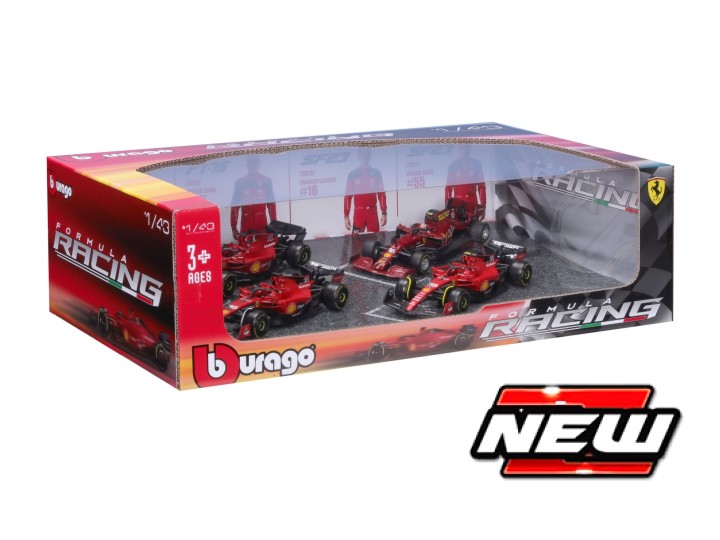 Ferrari Racing F1 4 Car Set - 1:43