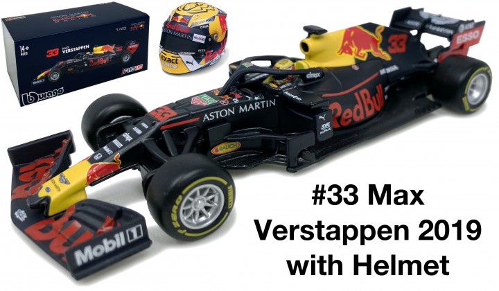 Red Bull Racing RB15 F1 No.33 2019 M. Verstappen with Helmet - 1:43