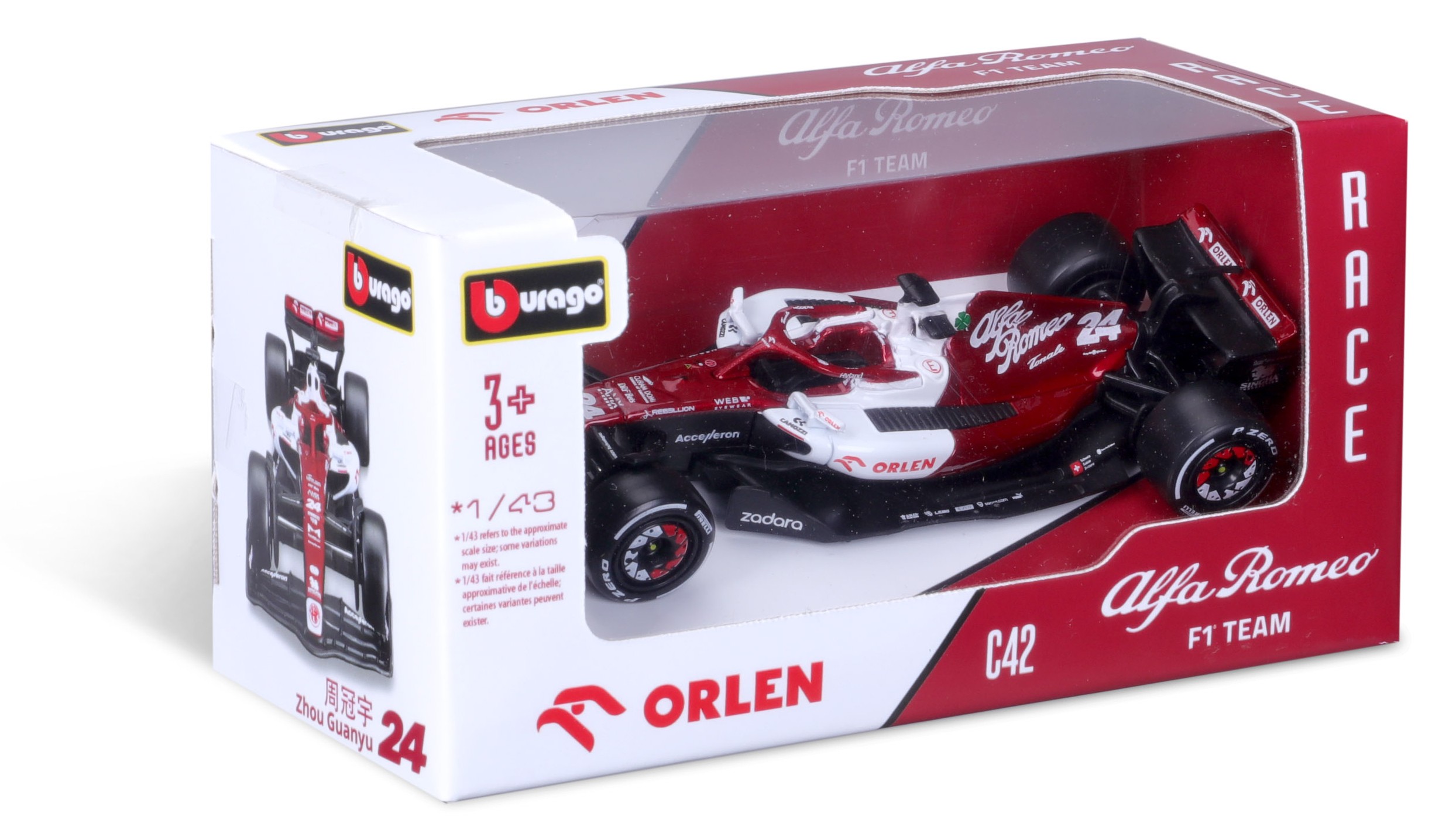 Alfa Romeo F1 Team Orlen C42 No.24 2022 G. Zhou - 1:43