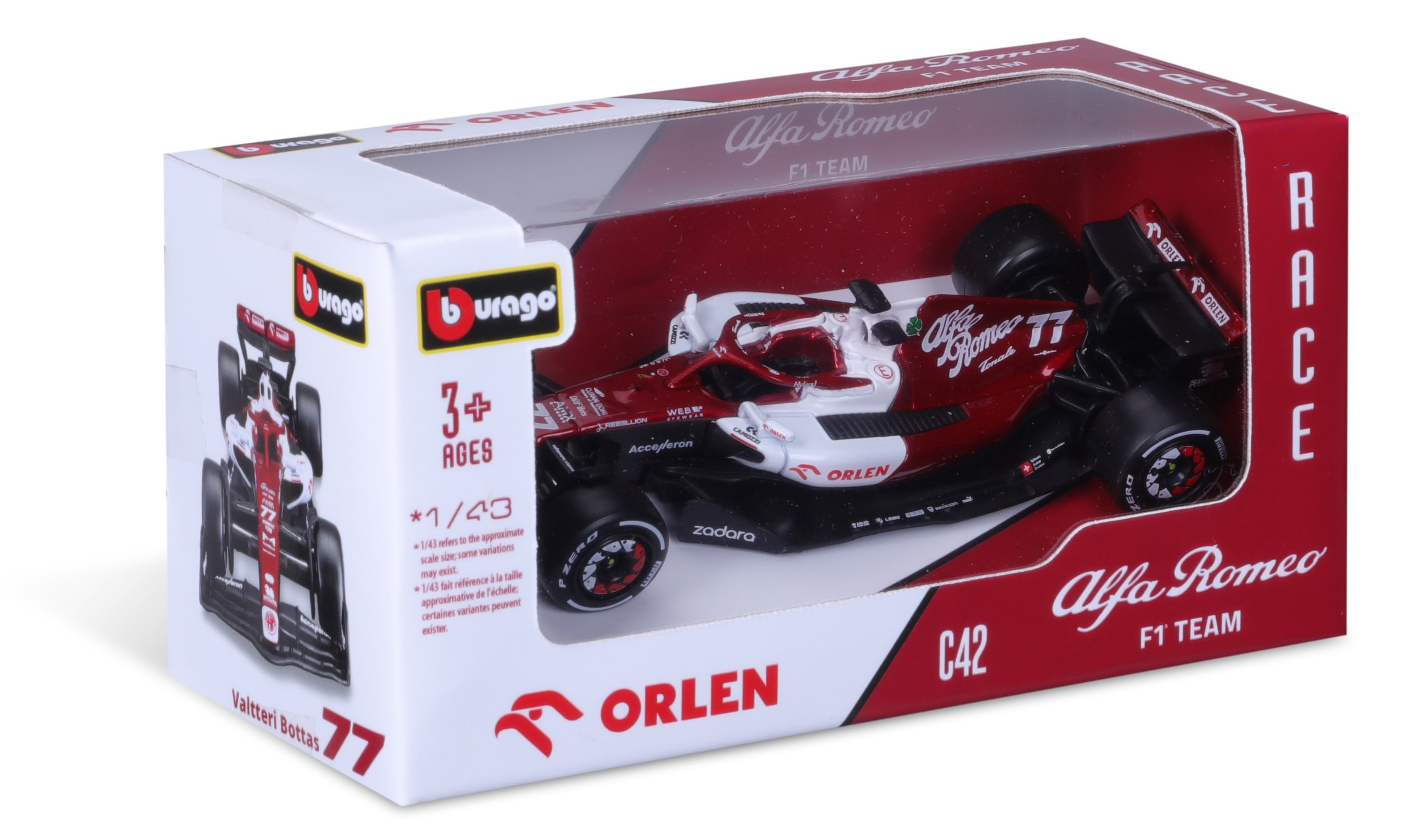 Alfa Romeo F1 Team Orlen C42 No.77 2022 V. Bottas - 1:43