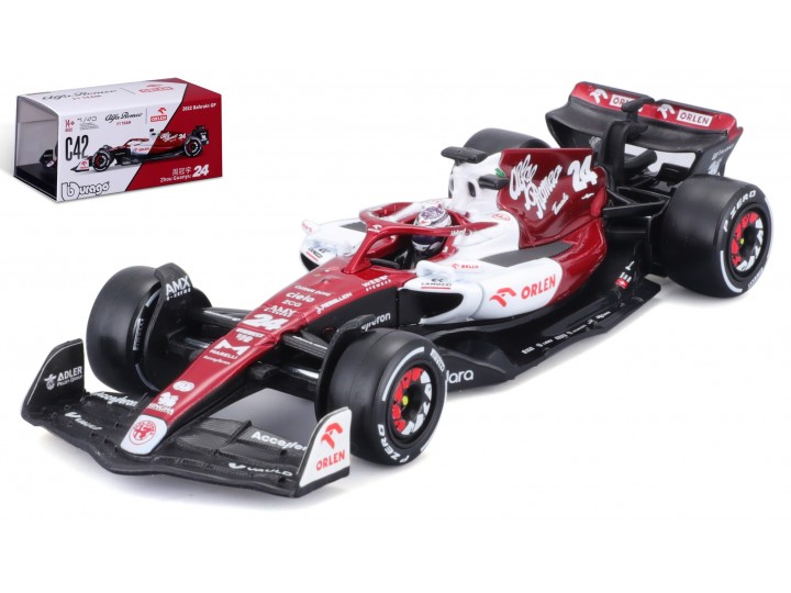 Alfa Romeo F1 Team Orlen C42 No.24 2022 G. Zhou with Helmet - 1:43
