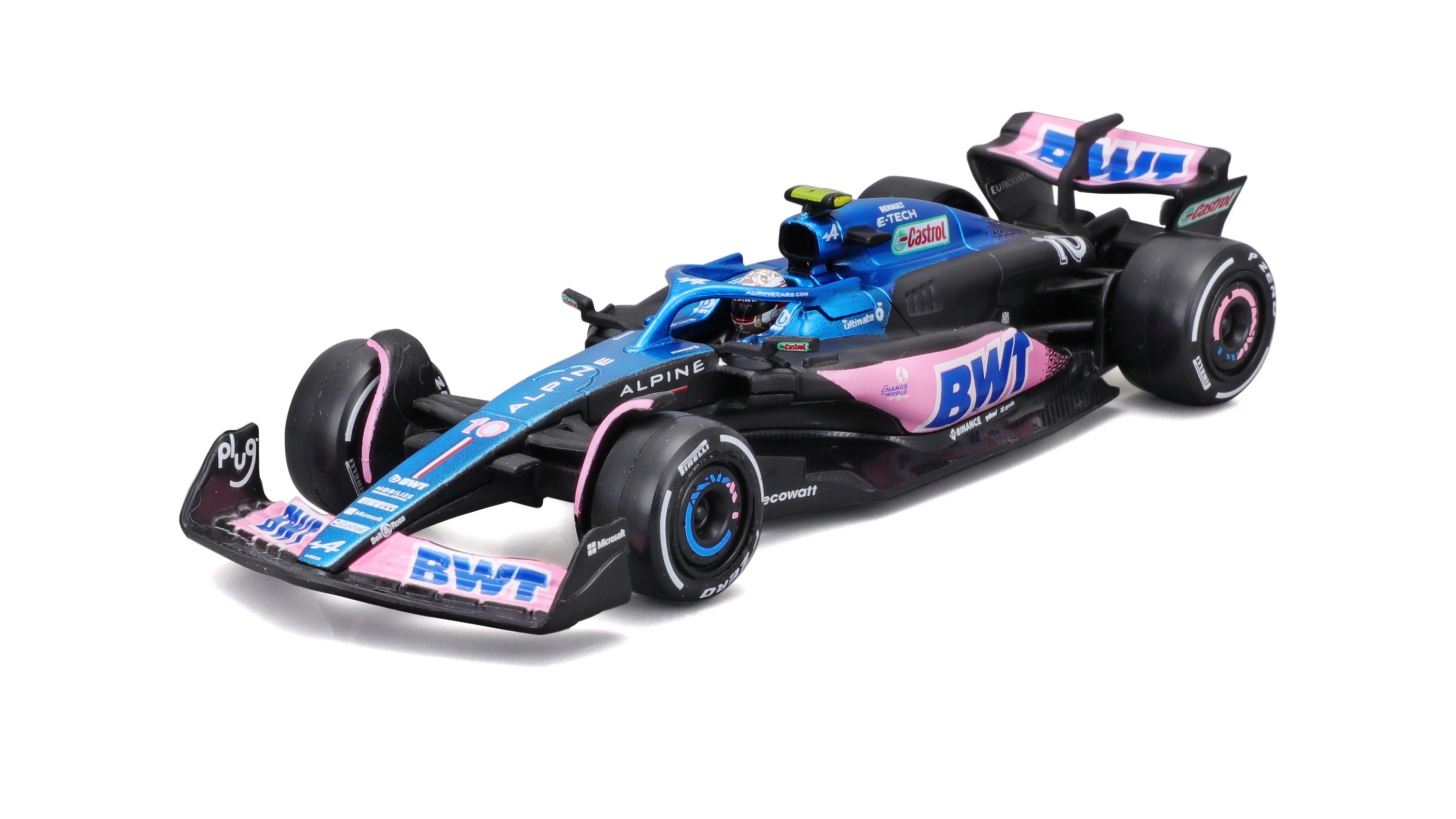 BWT Racing Renault Alpine A523 No.10 2023 P. Gasly with Helmet - 1:43