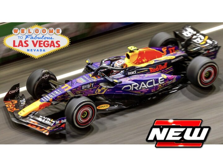 Red Bull Racing RB19 F1 No.11 Las Vegas GP 2023 S. Perez with Helmet - 1:43