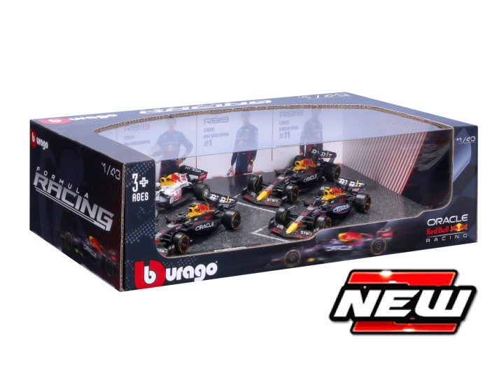 Red Bull Racing Diorama Set (4 cars) - 1:43