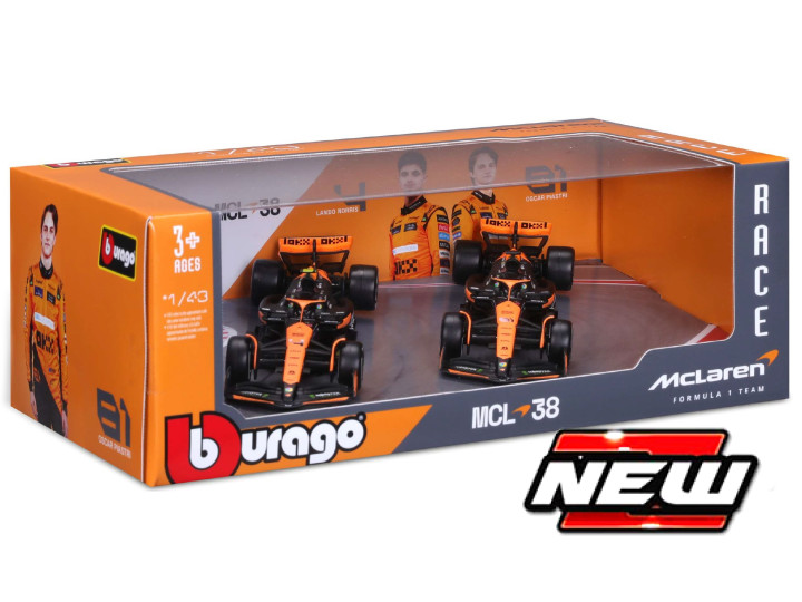 McLaren MCL38 GP 2024 No.4 L. Norris / No.81 O. Piastri 2 car set - 1:43
