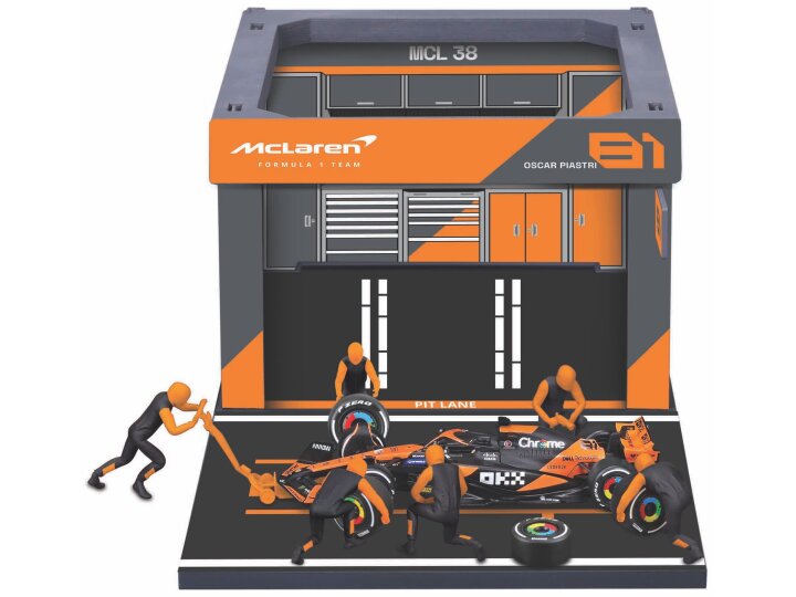 McLaren MCL38 Pit Pass Set 2024 No.81 O. Piastri - 1:43