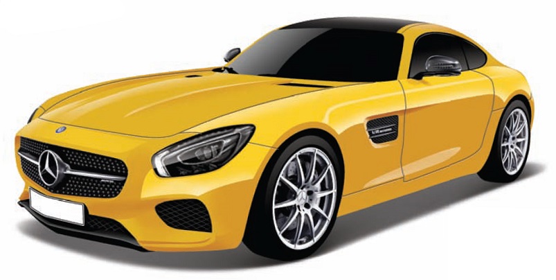Mercedes-Benz AMG GT Geel