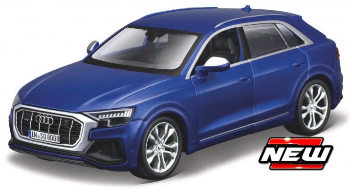 Audi SQ8 2020 Blauw Metallic - 1:32
