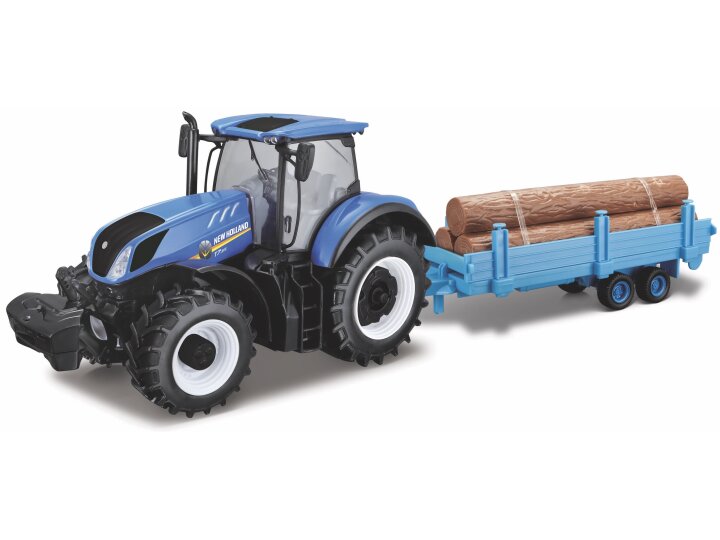 New Holland T7.315 met Bomenwagen - 1:32