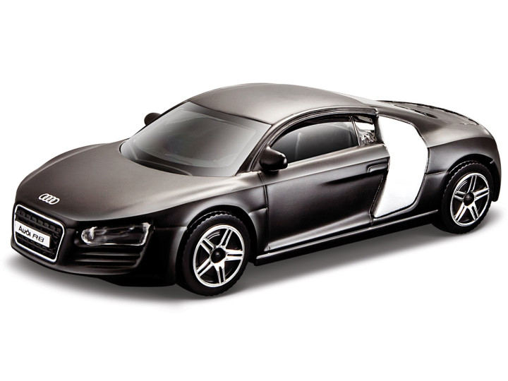 Audi R8 Matt Black - 1:64