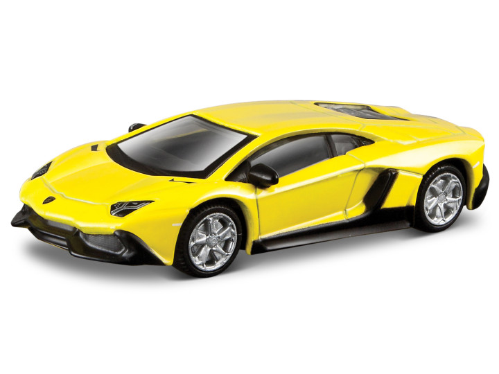 Lamborghini Aventador 50th Anniversary Geel/Zwart - 1:64