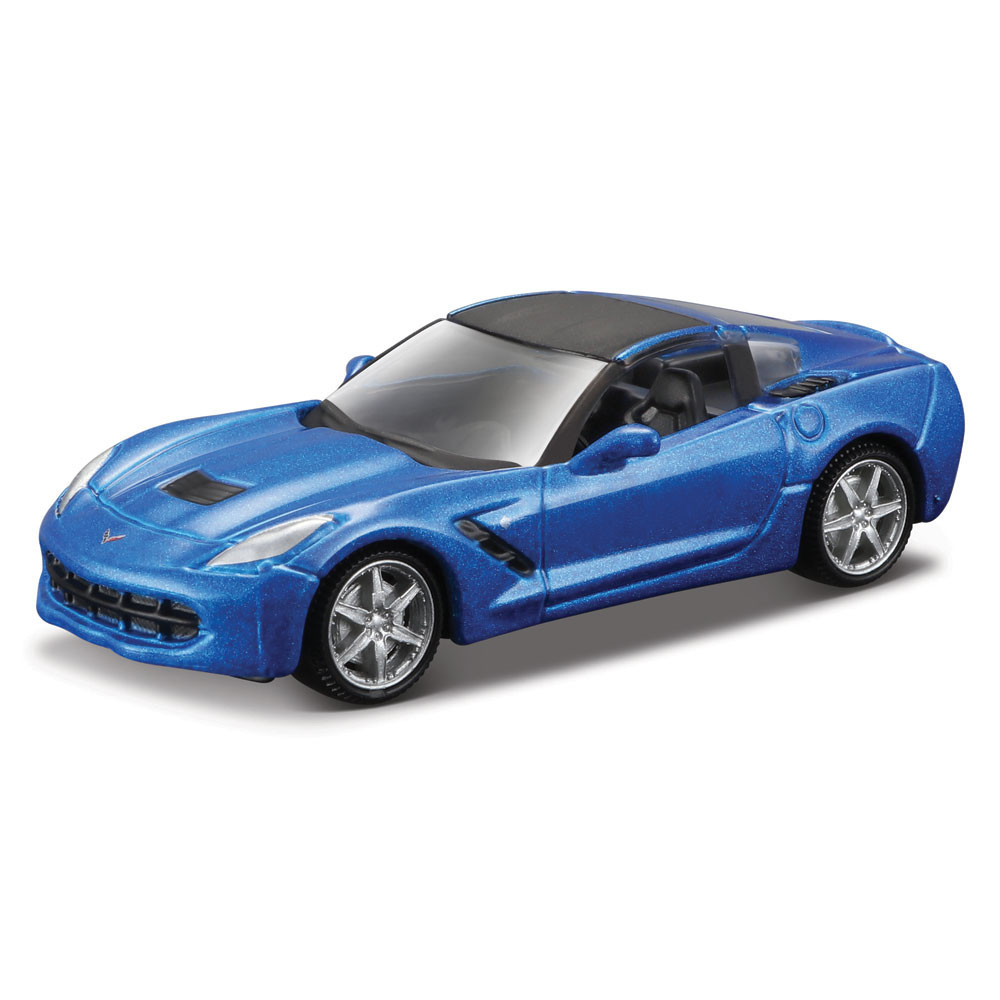 Chevrolet Corvette Stingray Blauw - 1:64