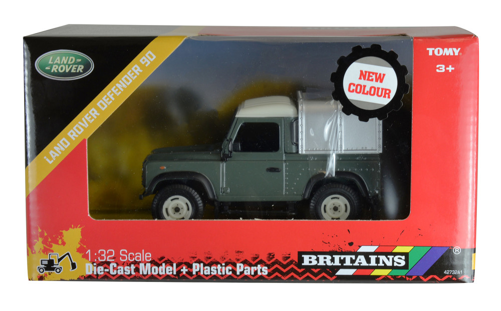 Land Rover Defender 90 + Canopy Groen - 1:32