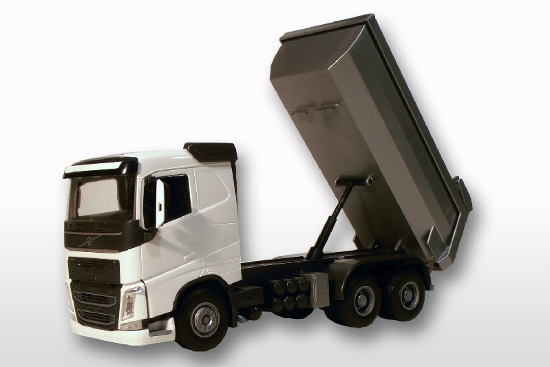 Volvo FH 6x4 Kieper Wit - 1:25