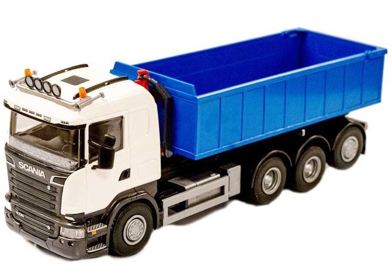 Scania R 730 met Afzetcontainer Wit - 1:25