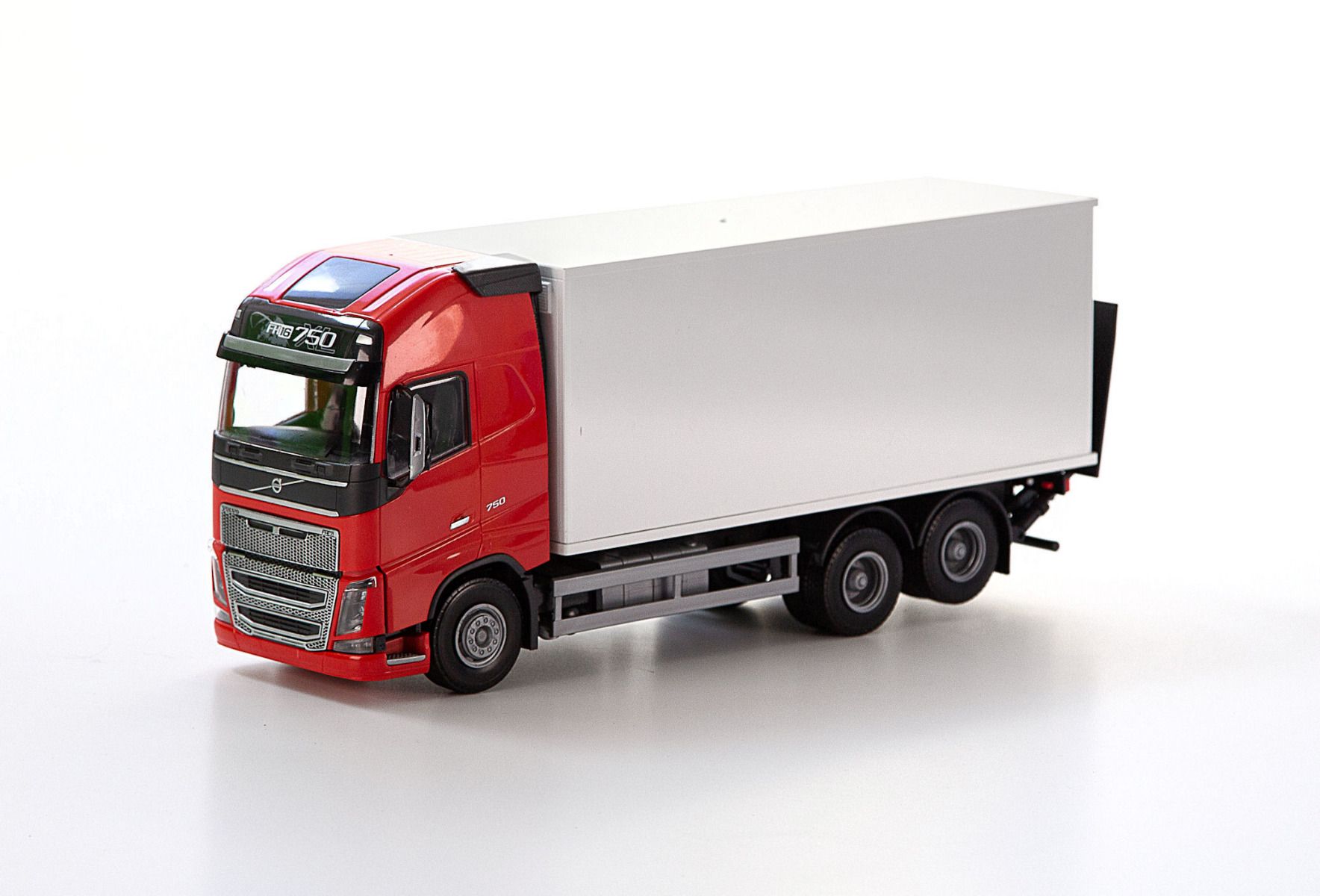 Volvo FH 6x4 Bakwagen Rood - 1:25