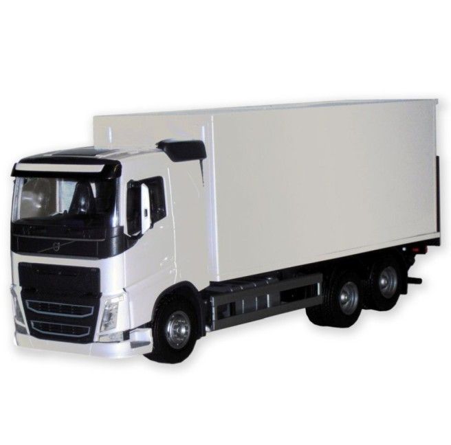 Volvo FH 6x4 Bakwagen Wit - 1:25