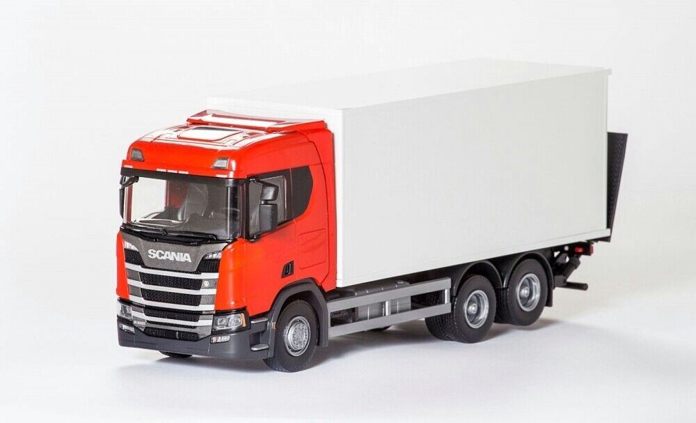 Scania CR 6x4 Bakwagen Rood - 1:25