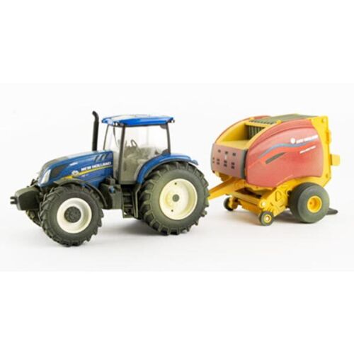 New Holland T6.180 with Baler Dirty Version - 1:32