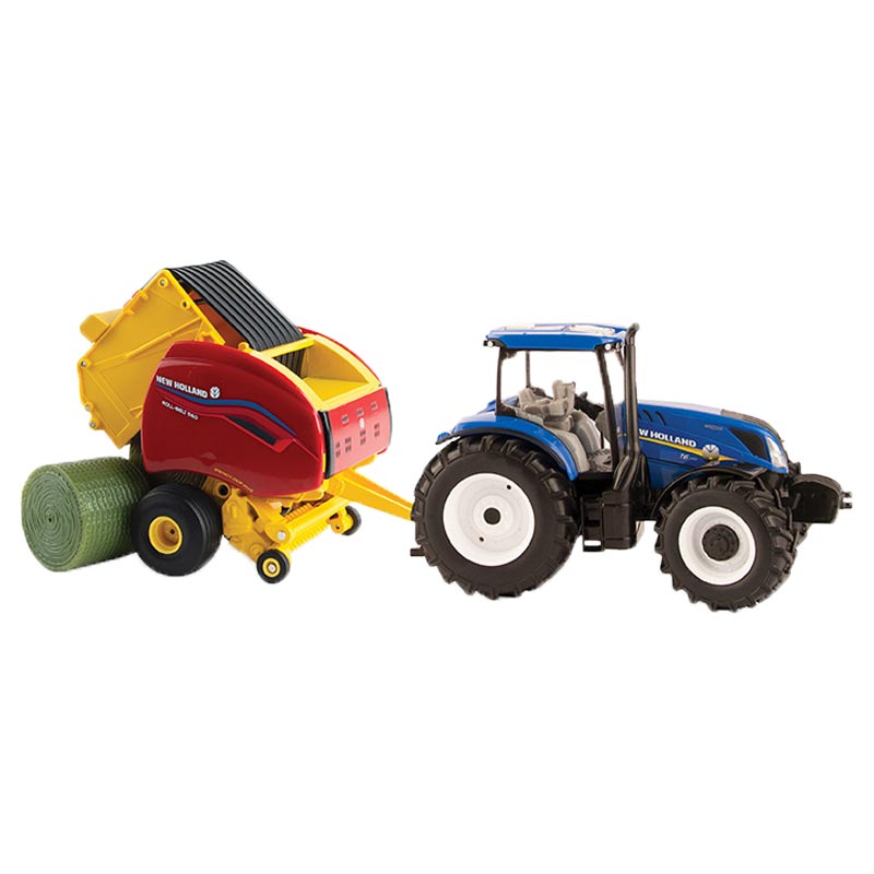 New Holland T6.180 with Baler - 1:32