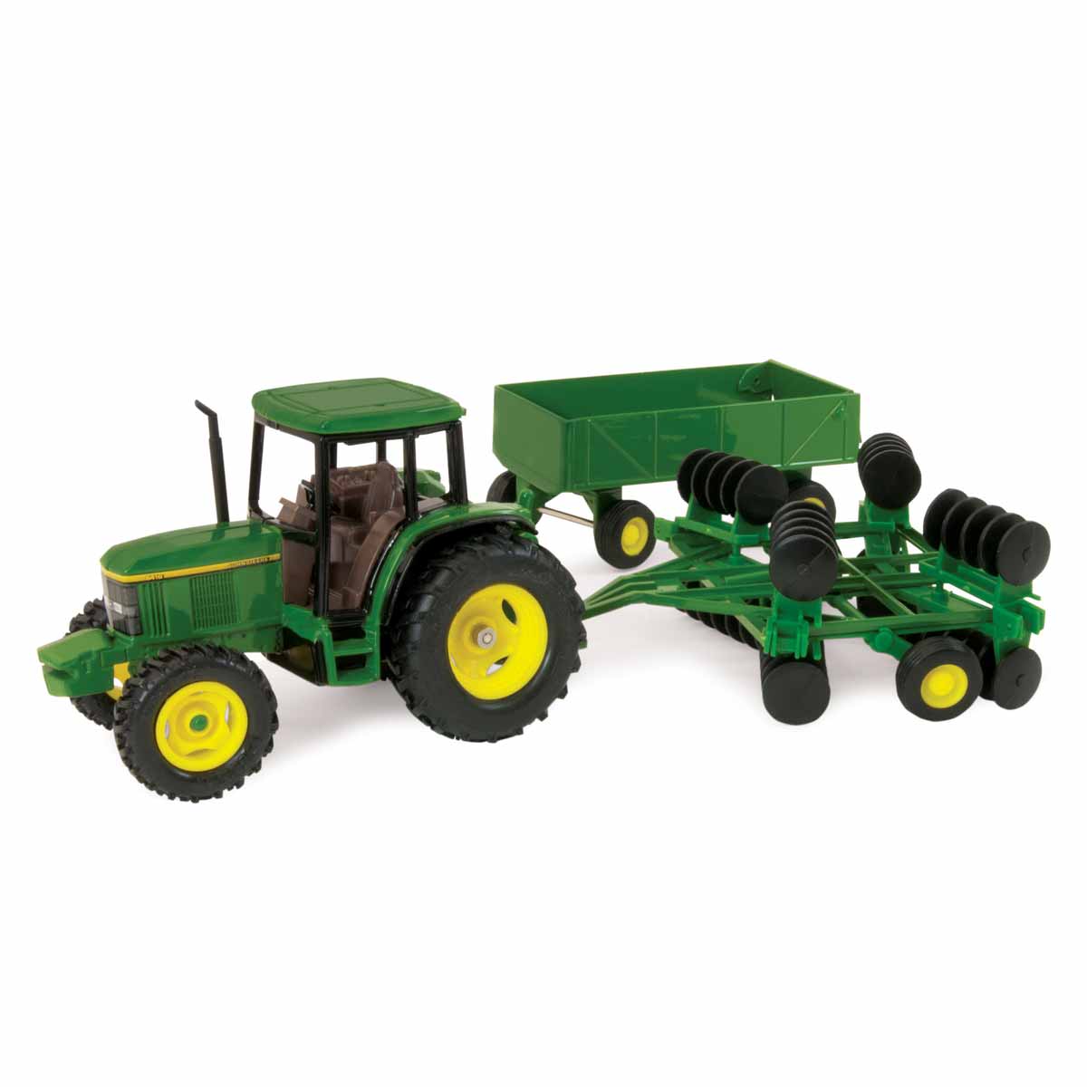 John Deere 6410 with Wagon and Disk - 1:32