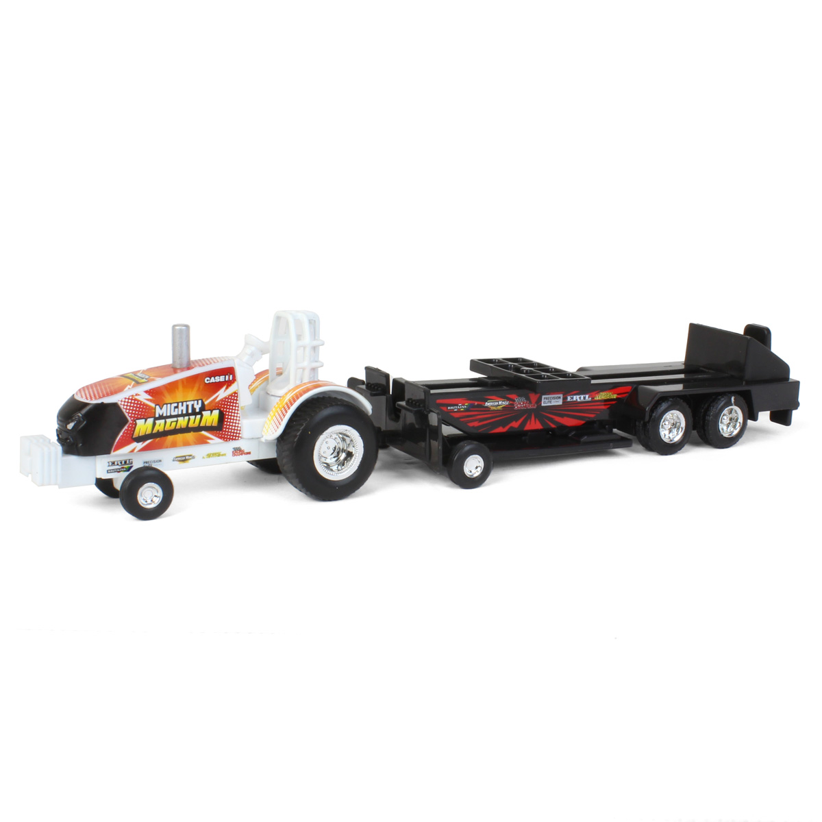 Case IH Magnum Pulling Tractor Mighty Magnum with Pulling Sled - 1:64