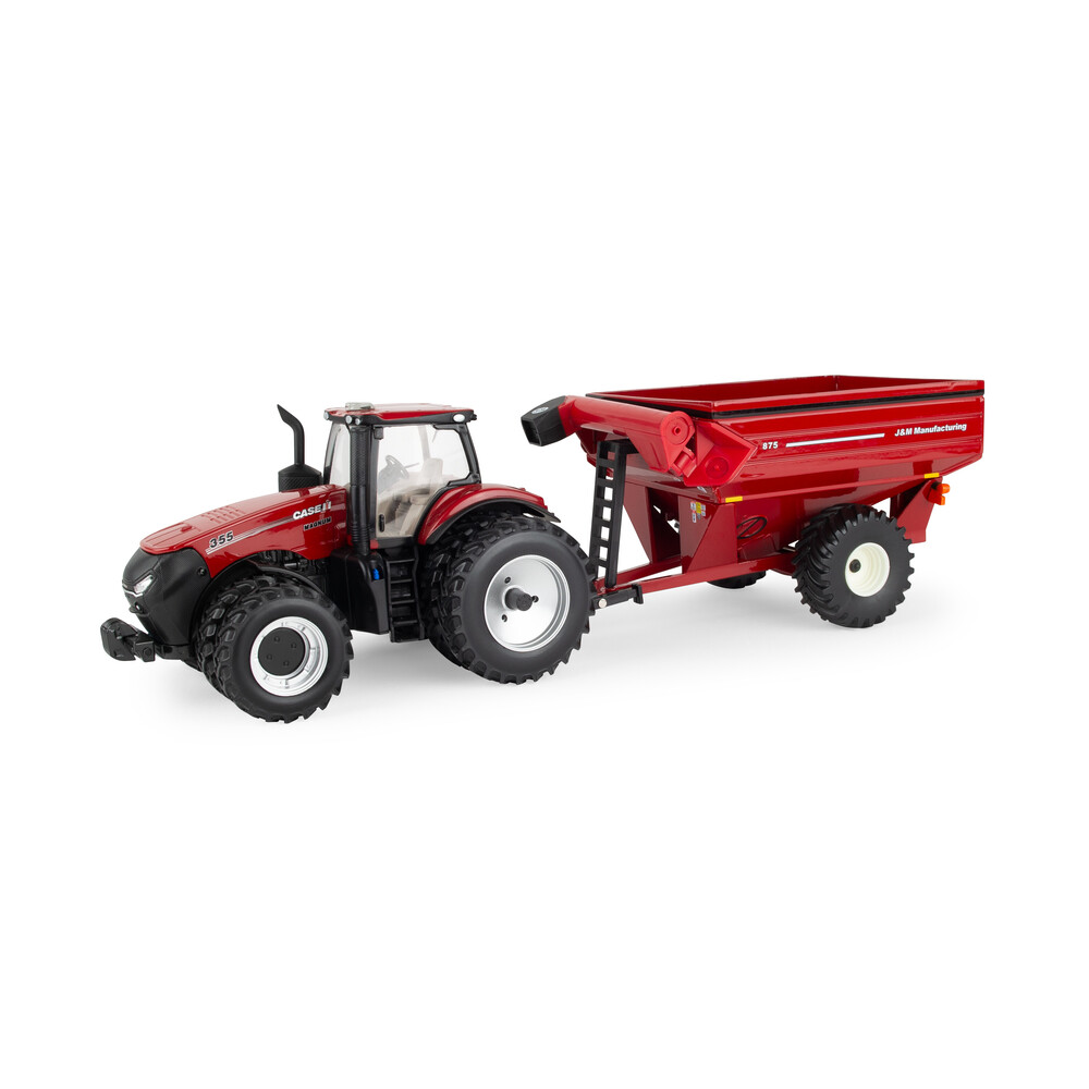 Case IH Magnum 355 Tractor with J&M 875 Grain cart - 1:32